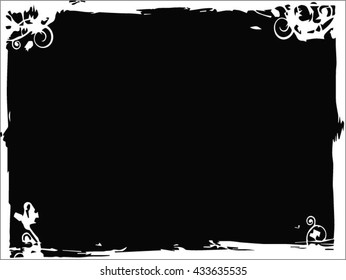 Grunge frame - abstract texture. Stock vector design template - easy to use