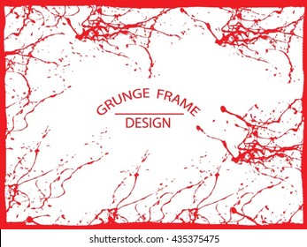 Grunge frame - abstract texture. Stock vector design template - easy to use