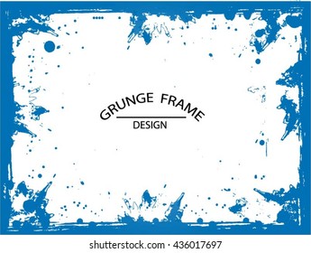 Grunge frame - abstract texture. Stock vector design template - easy to use