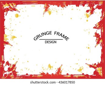 Grunge frame - abstract texture. Stock vector design template - easy to use