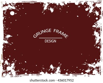 Grunge frame - abstract texture. Stock vector design template - easy to use
