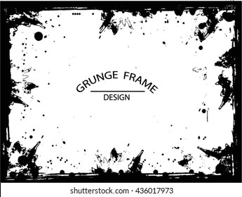 Grunge frame - abstract texture. Stock vector design template - easy to use