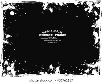 Grunge frame - abstract texture. Stock vector design template - easy to use