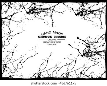 Grunge frame - abstract texture. Stock vector design template - easy to use