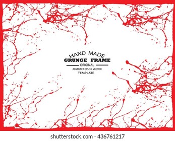 Grunge frame - abstract texture. Stock vector design template - easy to use