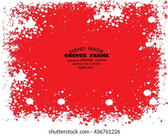 Grunge frame - abstract texture. Stock vector design template - easy to use