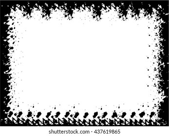 Grunge frame - abstract texture. Stock vector design template - easy to use