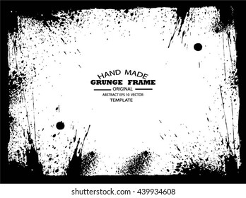 Grunge frame - abstract texture. Stock vector design template - easy to use