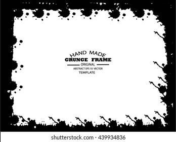 Grunge frame - abstract texture. Stock vector design template - easy to use