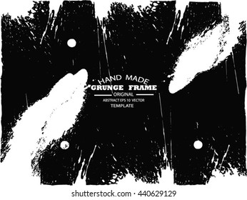 Grunge frame - abstract texture. Stock vector design template - easy to use