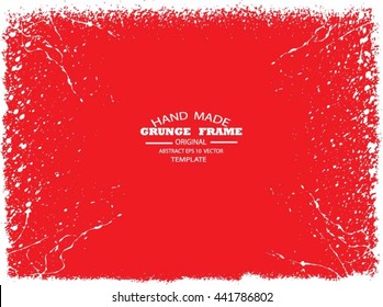 Grunge frame - abstract texture. Stock vector design template - easy to use