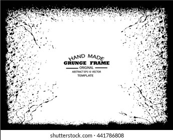 Grunge frame - abstract texture. Stock vector design template - easy to use