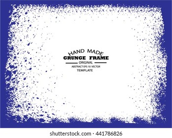 Grunge frame - abstract texture. Stock vector design template - easy to use