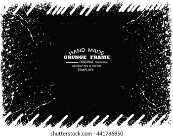 Grunge frame - abstract texture. Stock vector design template - easy to use