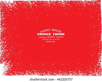 Grunge frame - abstract texture. Stock vector design template - easy to use 