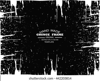 Grunge frame - abstract texture. Stock vector design template - easy to use