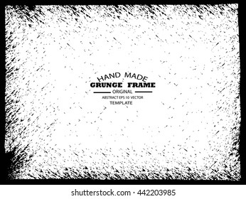 Grunge frame - abstract texture. Stock vector design template - easy to use 