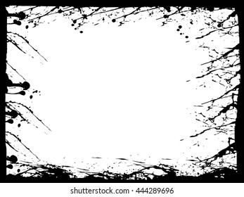 Grunge frame - abstract texture. Stock vector design template - easy to use