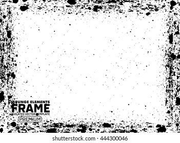 Grunge frame - abstract texture. Stock vector design template - easy to use
