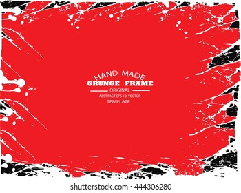 Grunge frame - abstract texture. Stock vector design template - easy to use