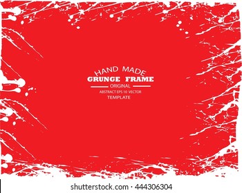 Grunge frame - abstract texture. Stock vector design template - easy to use