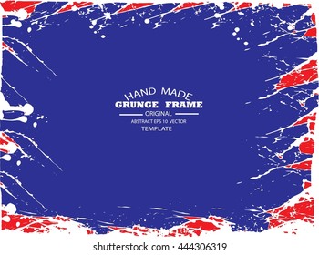 Grunge frame - abstract texture. Stock vector design template - easy to use