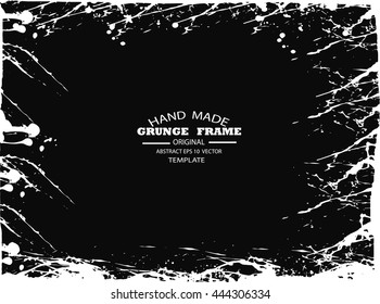 Grunge frame - abstract texture. Stock vector design template - easy to use