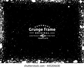 Grunge frame - abstract texture. Stock vector design template - easy to use
