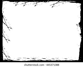 Grunge frame - abstract texture. Stock vector design template - easy to use