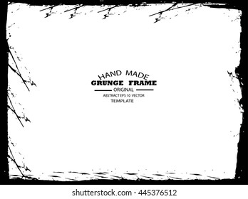Grunge frame - abstract texture. Stock vector design template - easy to use