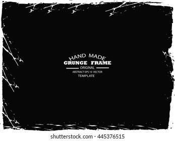 Grunge frame - abstract texture. Stock vector design template - easy to use