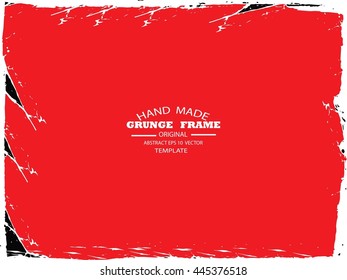 Grunge frame - abstract texture. Stock vector design template - easy to use