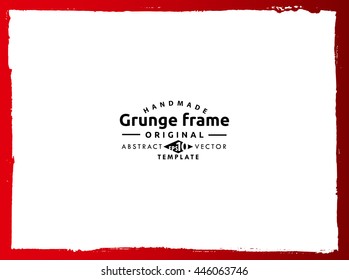 Grunge frame - abstract texture. Stock vector design template - easy to use
