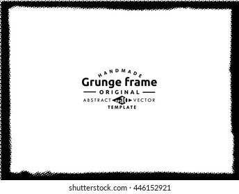 Grunge frame - abstract texture. Stock vector design template - easy to use
