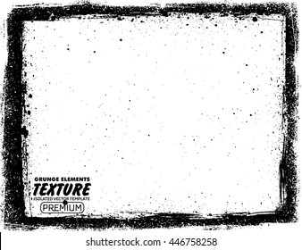 Grunge frame - abstract texture. Stock vector design template - easy to use
