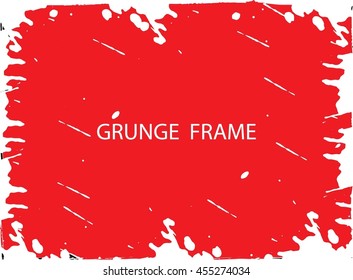 Grunge frame - abstract texture. Stock vector design template - easy to use