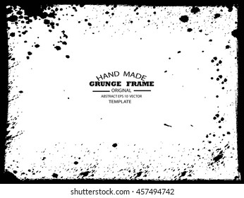 Grunge frame - abstract texture. Stock vector design template - easy to use