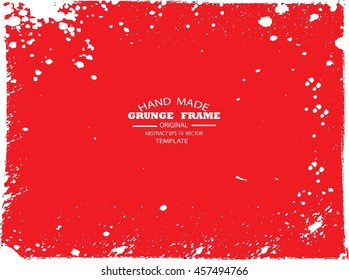 Grunge frame - abstract texture. Stock vector design template - easy to use
