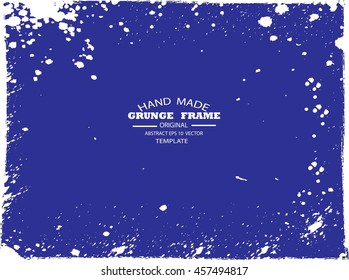 Grunge frame - abstract texture. Stock vector design template - easy to use