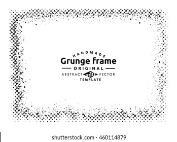 Grunge frame - abstract texture. Stock vector design template - easy to use
