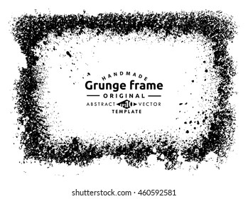 Grunge frame - abstract texture. Stock vector design template