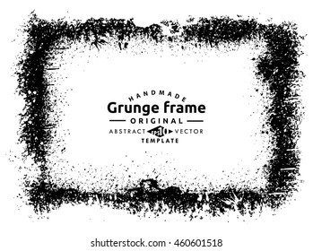 Grunge frame - abstract texture. Stock vector design template - easy to use
