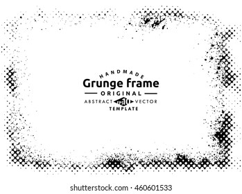Grunge frame - abstract texture. Stock vector design template - easy to use
