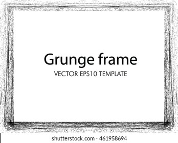 Grunge frame - abstract texture. Stock vector design template - easy to use