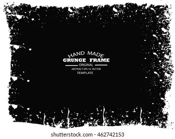 Grunge frame - abstract texture. Stock vector design template - easy to use