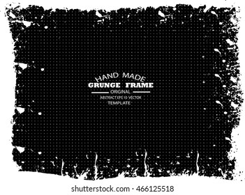 Grunge frame - abstract texture. Stock vector design template - easy to use