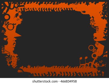 Grunge frame - abstract texture. Stock vector design template - easy to use
