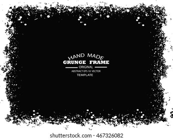Grunge frame - abstract texture. Stock vector design template - easy to use