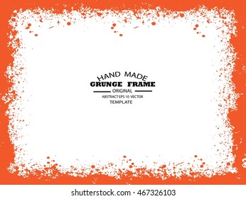 Grunge frame - abstract texture. Stock vector design template - easy to use