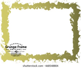 Grunge frame - abstract texture. Stock vector design template - easy to use